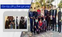 تبریک روز مهندس توسط رئیس و مدیر داخلی بیمارستان به همکاران واحدهای مهندسی+ عکس 